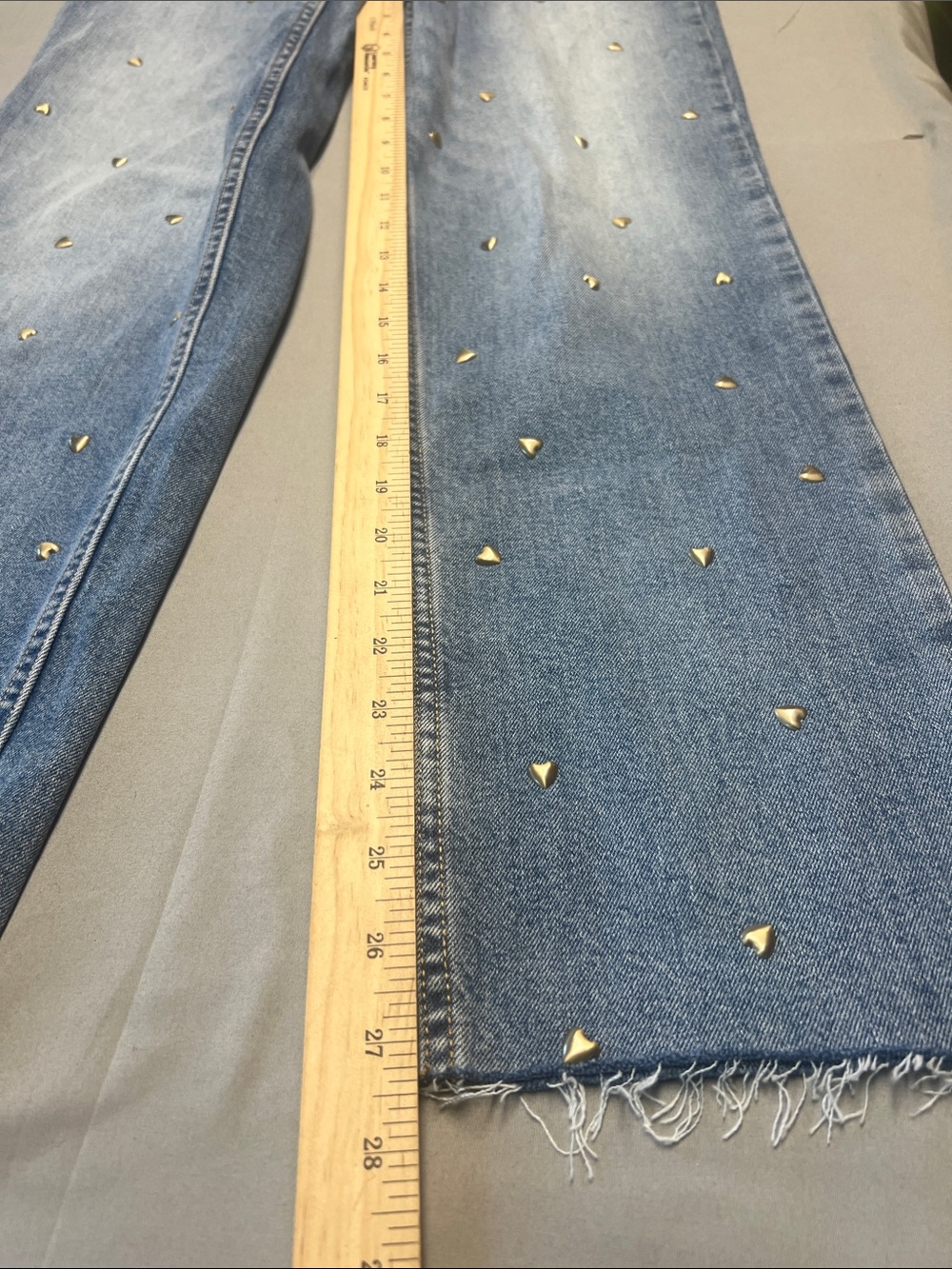 Universal Thread Light Blue Wide-Leg Jeans with Gold Studs - Picture 4 of 11